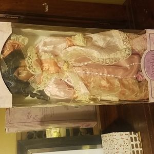 Porcelain Black Doll